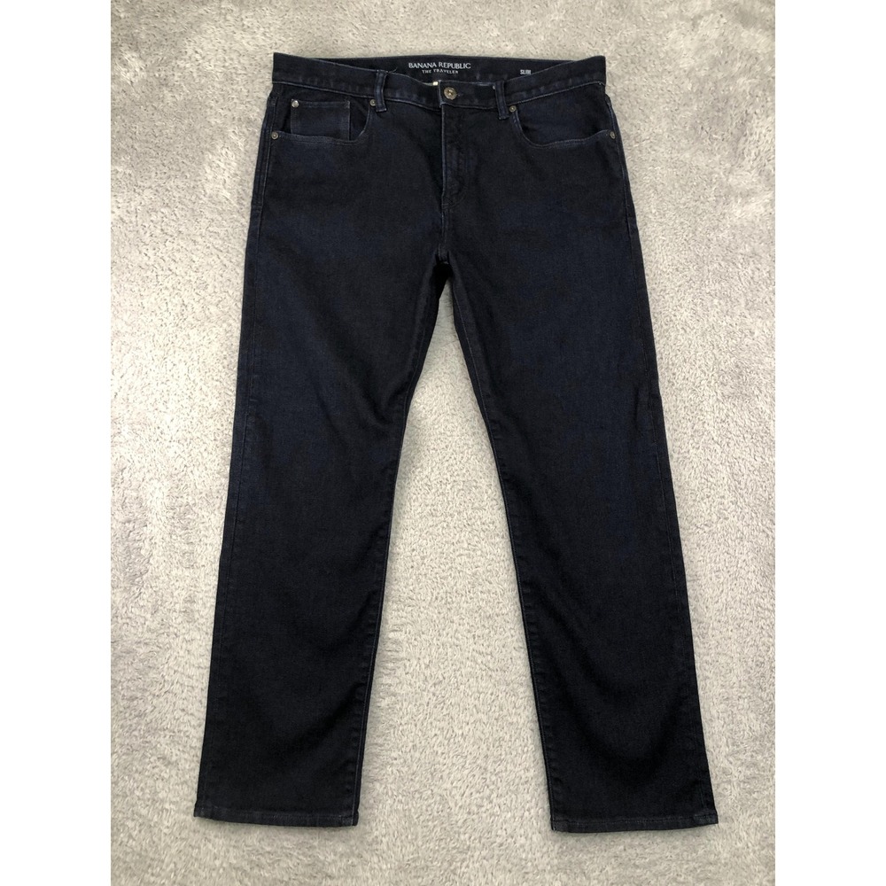 Banana Republic Jeans Mens 35x30 Blue The Traveler Slim